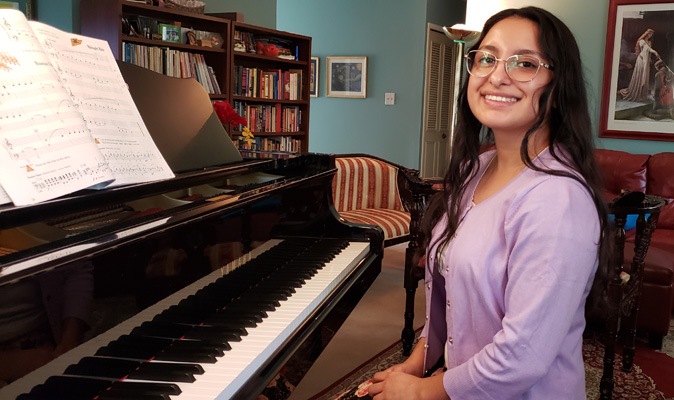 Andrea with Piano